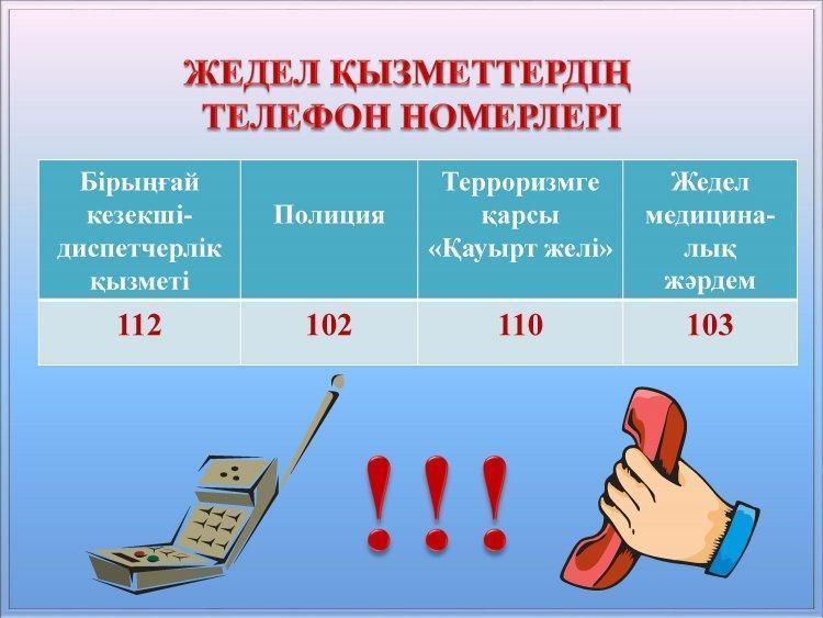 Ата-аналарға арналған төтенше жағдайларға арналған  ескертепелер